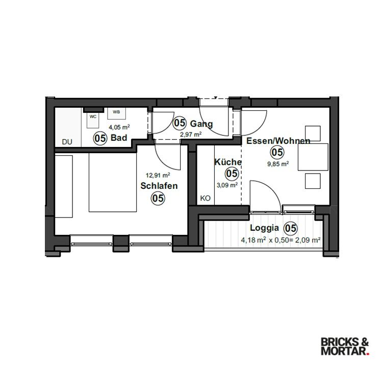 Wohnung zum Kauf 169.000 € 2 Zimmer 35 m²<br/>Wohnfläche 1. Stock<br/>Geschoss Bad Wörishofen Bad Wörishofen 86825