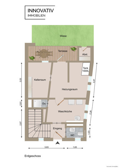 Doppelhaushälfte zum Kauf 169.000 € 3 Zimmer 110 m² 230 m² Grundstück Uchtelfangen Illingen / Uchtelfangen 66557