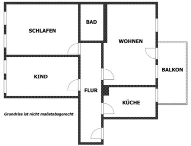 Wohnung zur Miete 450 € 3 Zimmer 79,3 m² 2. Geschoss Friedrich - Engels - Straße 6 Innenstadt Riesa 01589