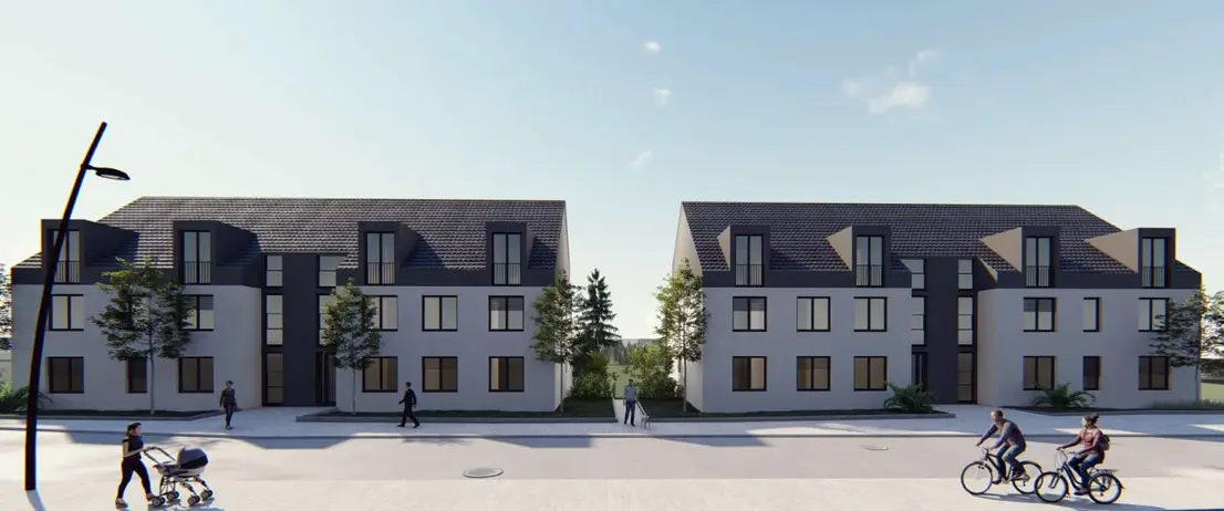 Moderne Maisonette Wohnung auf zwei Ebenen, moderne Wärmepumpenheizung