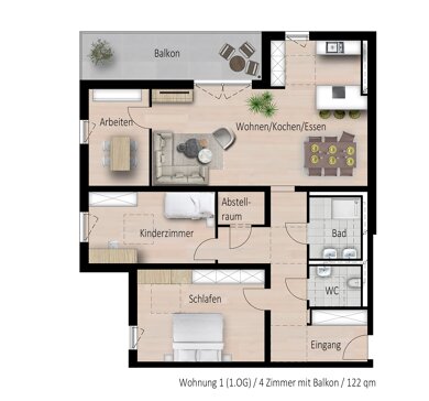 Wohnung zum Kauf provisionsfrei 495.000 € 4 Zimmer 122,5 m² 1. Geschoss frei ab sofort Hauptstr. 87 Urloffen Appenweier 77767