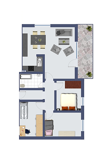 Wohnung zur Miete 1.190 € 4 Zimmer 98 m² 3. Geschoss frei ab 01.10.2024 Daimlerstr. 8a Südost Hanau 63450