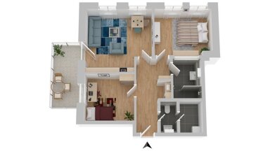 Wohnung zur Miete 885 € 2 Zimmer 68,4 m² 2. Geschoss frei ab sofort Bahnhofstr. 5 Niedersedlitz (Dorfstr.) Dresden 01259