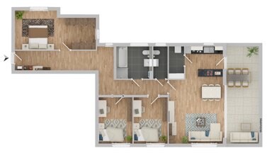 Wohnung zur Miete 1.910 € 4 Zimmer 118,4 m² EG frei ab sofort Seligenthaler Straße 18 Nikola Landshut 84034