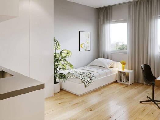 Wohnung zum Kauf 149.900 € 1 Zimmer 21,1 m² 3. Geschoss frei ab sofort Grombühl Würzburg 97076