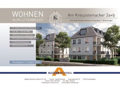 Wohnung zum Kauf 989.000 € 4 Zimmer 115 m² Erdgeschoss Am Kreuzsteinacker 2 Littenweiler Freiburg im Breisgau 79117
