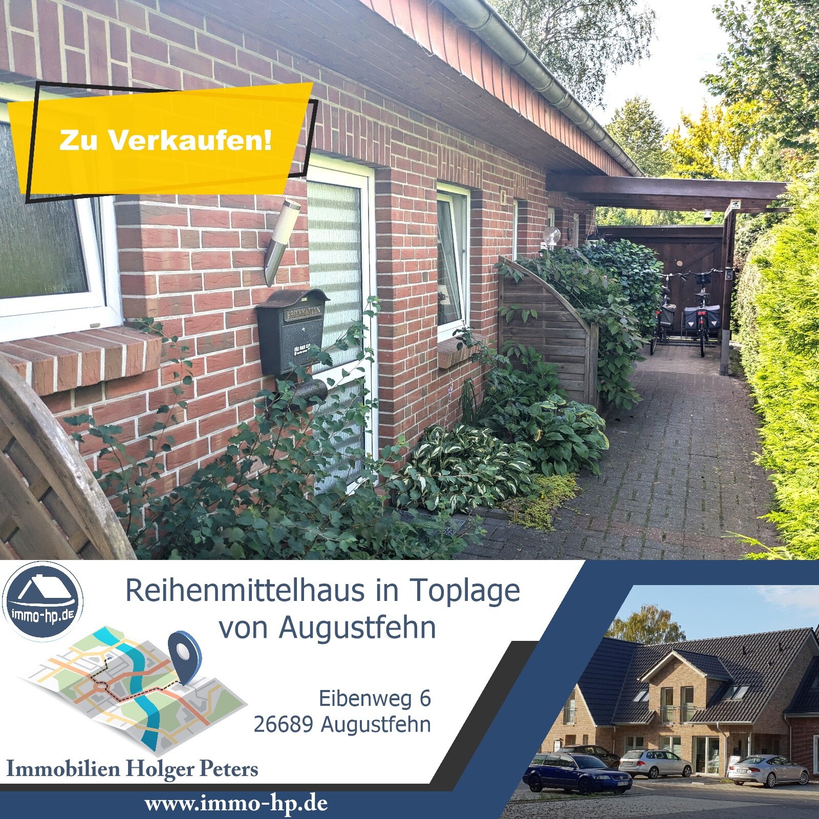 Reihenmittelhaus zum Kauf 179.000 € 4 Zimmer 95 m²<br/>Wohnfläche 260 m²<br/>Grundstück Augustfehn II Apen 26689