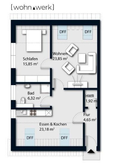 Wohnung zum Kauf 173.511 € 2 Zimmer 64 m² 2. Geschoss Wiemersdorf Wiemersdorf 24649