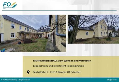 Mehrfamilienhaus zum Kauf 520.000 € 12 Zimmer 400 m² 2.090 m² Grundstück Teichstraße 1 Schiedel Kamenz 01917