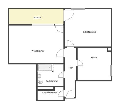 Wohnung zur Miete 739 € 2 Zimmer 76,4 m² 2. Geschoss Bayernplatz 10 Böbig Neustadt an der Weinstraße 67433