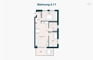 Wohnung zum Kauf provisionsfrei als Kapitalanlage geeignet 402.000 € 3 Zimmer 77 m² Bachwiesen Zirndorf Zirndorf 90513