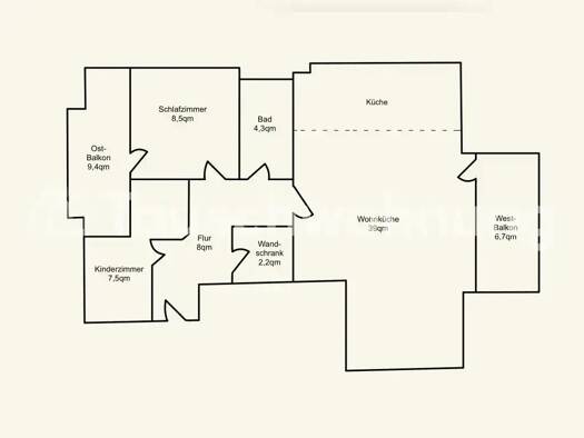 Wohnung zur Miete Tauschwohnung 670 € 3 Zimmer 77 m² 3. Geschoss Hansaviertel Rostock 18057