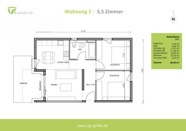 Wohnung zum Kauf 439.900 € 66,4 m² 2. Geschoss Löchgau 74369
