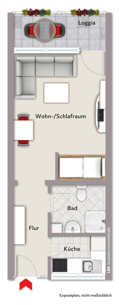 Wohnung zum Kauf 130.000 € 1 Zimmer 35 m² Gerbrunn 97218