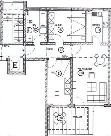 Terrassenwohnung zur Miete 990 € 3 Zimmer 77,2 m² EG frei ab sofort Am Sportplatz 7/3 Markdorf Markdorf 88677