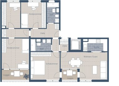 Wohnung zum Kauf Provisionsfrei 367.300 € 5 Zimmer 111,6 m² 1. Geschoss Lindenau Leipzig 04177