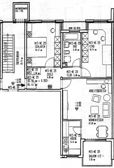 Wohnung zum Kauf Provisionsfrei 425.000 € 3 Zimmer 84,4 m² 3. Geschoss St. Jobst Nürnberg 90491