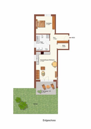 Wohnung zur Miete 1.150 € 2 Zimmer 80 m² Ecknach Aichach 86551