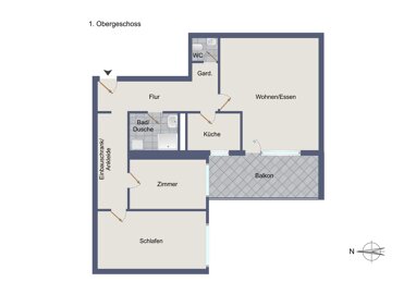 Wohnung zum Kauf 280.000 € 3 Zimmer 84,7 m² 1. Geschoss Waiblingen - Kernstadt Waiblingen 71332