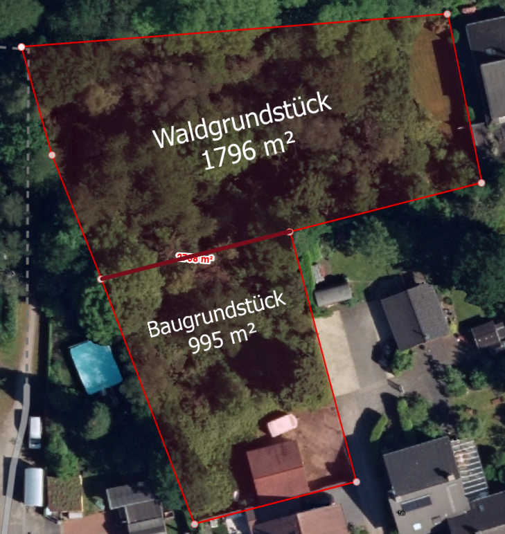 Baugrundstück (für MFH, EFH, DHH) plus Waldgrundstück in Oberhausen