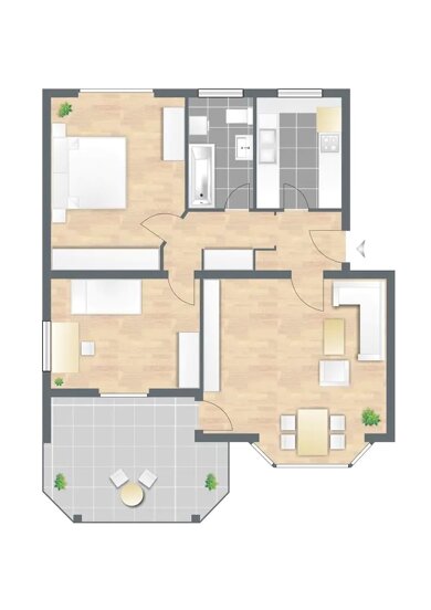 Wohnung zur Miete 900 € 1 Zimmer 78 m² Geschoss 1/1 Wiesbaden Wiesbaden 65189