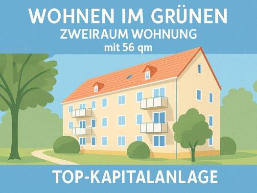 Wohnung zum Kauf 41.990 € 2 Zimmer 56,6 m² 1. Geschoss Roßlau Dessau-Roßlau 06862