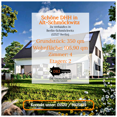 Doppelhaushälfte zum Kauf Provisionsfrei 391.109 € 4 Zimmer 105,9 m² 350 m² Grundstück Schmöckwitz Berlin 12527