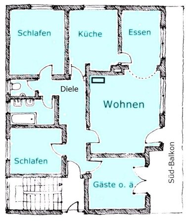 Wohnung zur Miete 900 € 4,5 Zimmer 106 m² 1. Geschoss Schwindegg Schwindegg 84419