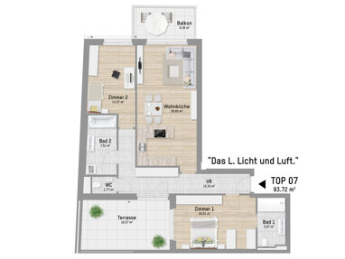 Wohnung zum Kauf 639.900 € 3 Zimmer 93 m² Pastorstraße 28 Wien 1210