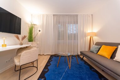 Apartment zur Miete Wohnen auf Zeit 1.200 € 1 Zimmer 33 m² frei ab sofort Spessartring 53-59 Mathildenhöhe Darmstadt 64287