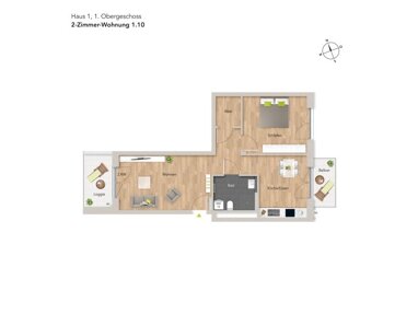 Wohnung zum Kauf Provisionsfrei 520.000 € 2 Zimmer 77 m² 1. Geschoss Geranienstraße 21 Weststadt - Südlicher Teil Karlsruhe 76185