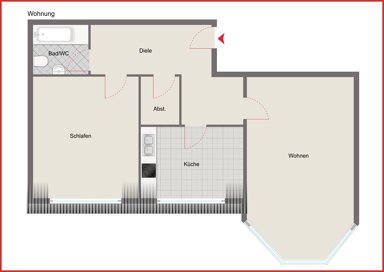 Wohnung zur Miete 489 € 2 Zimmer 81,5 m² 2. Geschoss frei ab 01.11.2024 Sonnewalde Sonnewalde 03249