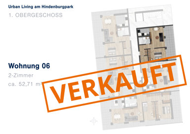 Wohnung zum Kauf 358.428 € 2 Zimmer 52,7 m² 1. Geschoss Schubertstr. 2 Nordbahnhof Ingolstadt 85057