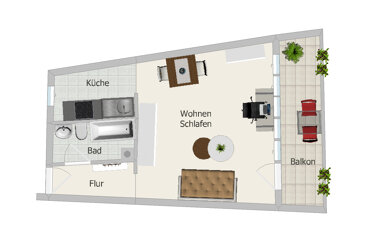 Apartment zum Kauf 145.000 € 1 Zimmer 42 m² Tal Erlangen 91054