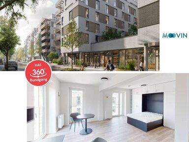 Wohnung zur Miete Wohnen auf Zeit 931 € 1 Zimmer 34,3 m² frei ab 01.12.2024 Billhorner Kanalstr. 45-47 Rothenburgsort Hamburg 20539