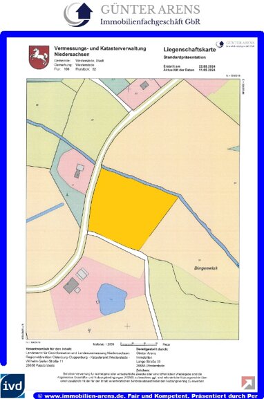 Land-/Forstwirtschaft zum Kauf 12.800 m² Grundstück Alter Postweg Neueungland Westerstede 26655
