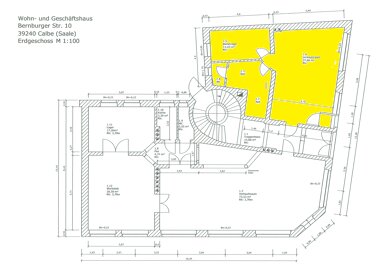 Wohn- und Geschäftshaus zum Kauf 65.000 € 3 Zimmer 60,2 m² Bernburger Str. 10 Calbe Calbe (Saale) 39240
