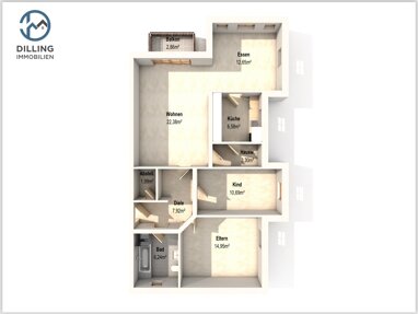 Wohnung zum Kauf 195.000 € 3,5 Zimmer 88 m² 1. Geschoss Gebenbach Gebenbach 92274