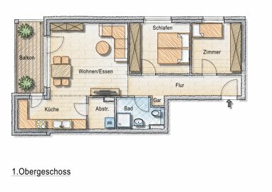 Wohnung zum Kauf Provisionsfrei 325.000 € 3 Zimmer 73 m² 1. Geschoss Kirchweg 62 e Henstedt-Ulzburg 24558