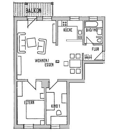 Wohnung zur Miete 325 € 3 Zimmer 75 m² 1. Geschoss Netzschkau Netzschkau 08491