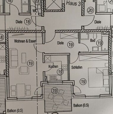 Wohnung zur Miete 680 € 2 Zimmer 60 m² 1. Geschoss Wendelstein Wendelstein 90530