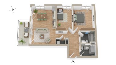Wohnung zur Miete 1.424 € 3 Zimmer 86,3 m² 6. Geschoss Gaarden - Ost Bezirk 1 Kiel 24143