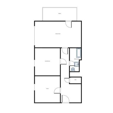 Wohnung zur Miete 921 € 2 Zimmer 64,5 m² frei ab 25.03.2025 Ehingerstr 22 Gallus Frankfurt am Main 60326