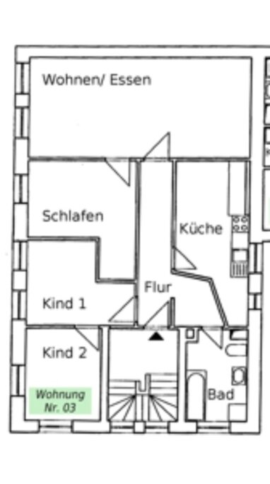 Wohnung zur Miete 615 € 4 Zimmer 90 m² Südstraße 14 Groitzsch Groitzsch 04539
