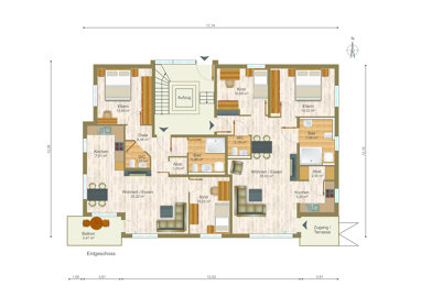 Wohnung zur Miete 955 € 3 Zimmer 79,7 m² Erdgeschoss frei ab sofort Saffig 56648