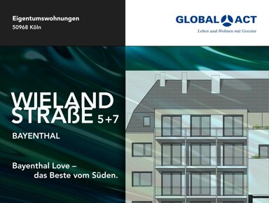 Wohnung zum Kauf provisionsfrei 356.000 € 2 Zimmer 50,8 m² 2. Geschoss frei ab sofort Bayenthal Köln 50968