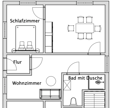 Wohnung zur Miete 270 € 2 Zimmer 49 m² Gartenstr. 25 Brand-Erbisdorf Brand-Erbisdorf 09618