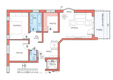 Wohnung zum Kauf Provisionsfrei 429.000 € 3 Zimmer 83,1 m² 1. Geschoss Marienbader Allee 33-35 Jügesheim Rodgau 63110