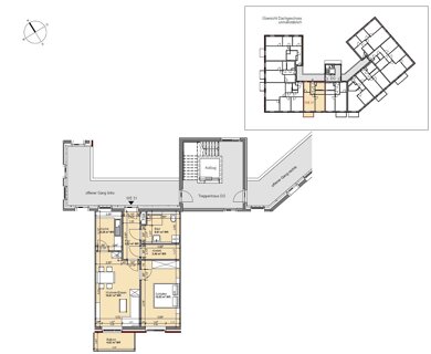 Wohnung zur Miete nur mit Wohnberechtigungsschein 356 € 2 Zimmer 59,4 m² 3. Geschoss frei ab sofort Familie-Cohn-Straße 2 Vier Boizenburg/Elbe 19258