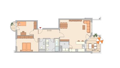 Wohnung zum Kauf Provisionsfrei 1.131.400 € 3 Zimmer 107,8 m² 6. Geschoss Hainer Weg 50 Sachsenhausen - Süd Frankfurt am Main 60599